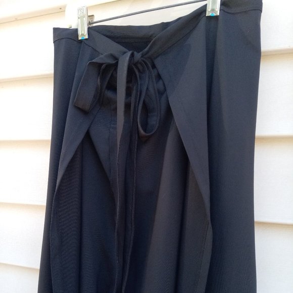 Halara High Waisted Tie Front Hem Palazzo Wide Leg Flowy Casual Pants - Picture 6 of 16